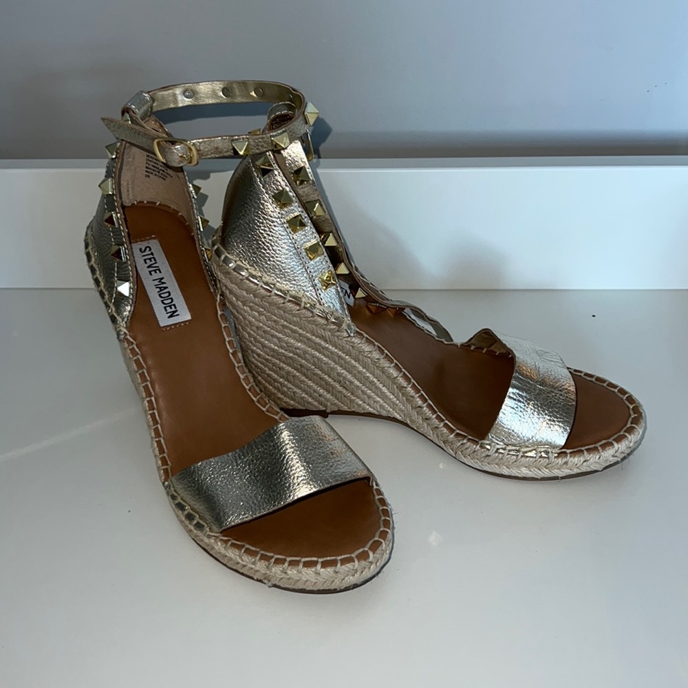 Steve Madden McKenna Gold Wedges